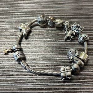 Pandora Bracelet with Winter Charms